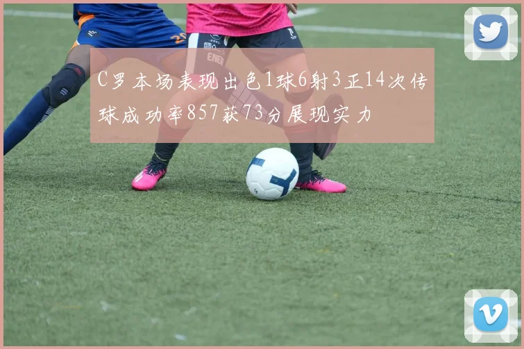 C罗本场表现出色1球6射3正14次传球成功率857获73分展现实力